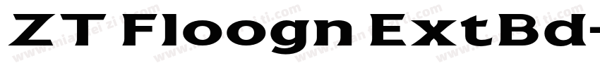 ZT Floogn ExtBd字体转换